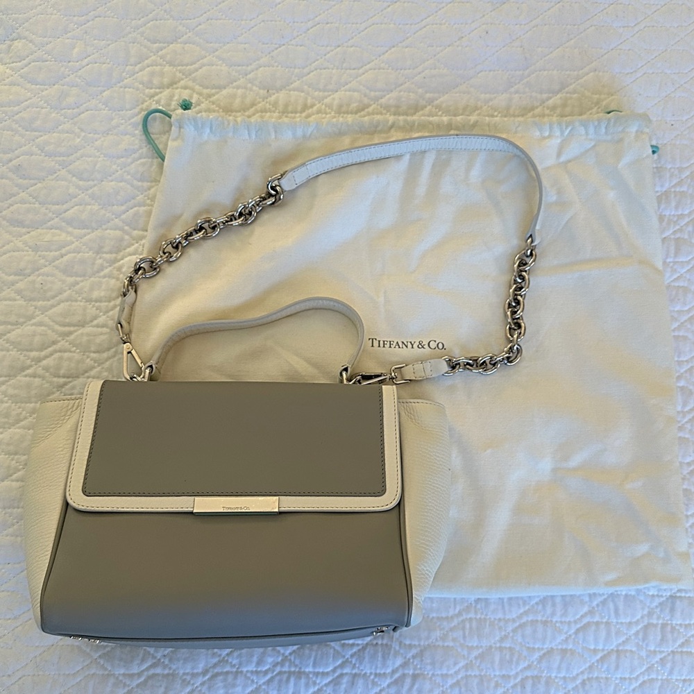 NWOT Tiffany & Co. Two-Tone Leather Shoulder Bag